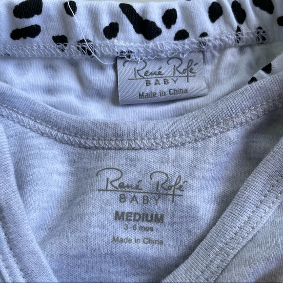 Rene Rofe 3pc. Safari Animal Bodysuit and Hat Set Grey Heather Sz 3-6 Months. - Picture 8 of 8